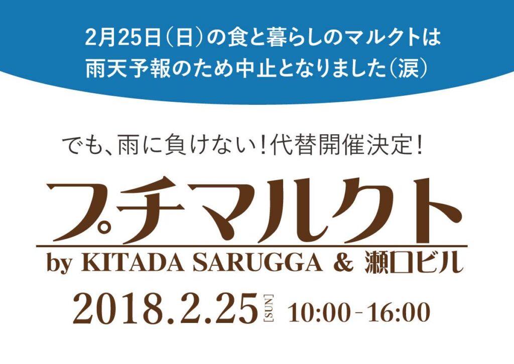 2/25開催☆プチマルクトレポート（KITADA SARUGGA編）
